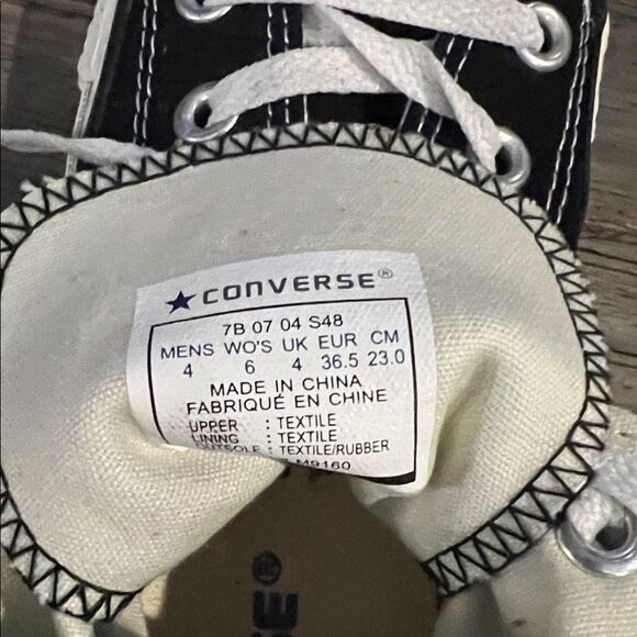 Converse Classic Black Canvas High-Tops - Picture 7 of 8